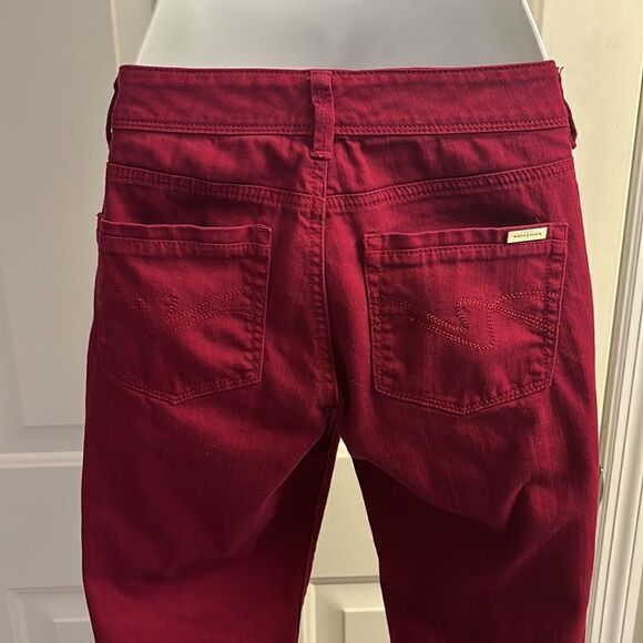 White House Black Market Maroon Slim Leg Blanc Jeans- 4R - Picture 7 of 15